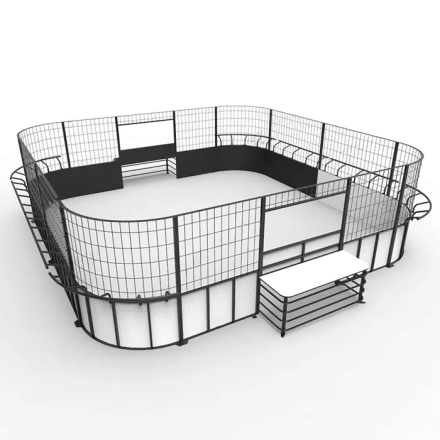 Панна площадка стальная квадратная с высоким бортом, фото 1