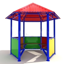 Уличная беседка 3000 профлист для парков и дворов