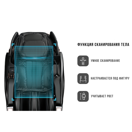Массажное кресло Méridien Houston (black), фото 9
