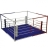 Ринг боксёрский рамный Atlet Боевая зона 5х5 м, монтажная площадка 6,6х6,6 м IMP-A433 