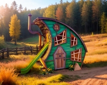 Игровая площадка TORUDA WOOD Домик гномика