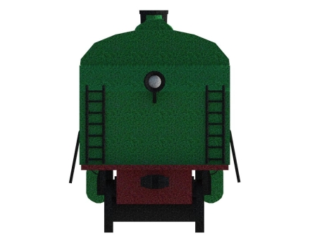 Топиари Паравоз, цветной (3 цвета) - газон Eco, фото 4