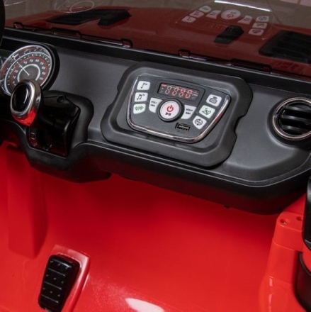 Электромобиль Jeep Rubicon 6768R красный, фото 8