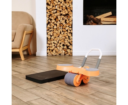 Тренажёр для пресса AB Roller SND оранжевый с ковриком 45 х 30 x 3.5 cм, фото 18