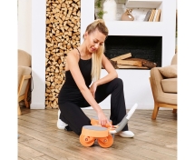 Тренажёр для пресса AB Roller SND оранжевый с ковриком 45 х 30 x 3.5 cм