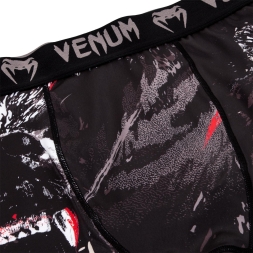 Компрессионные шорты Venum Grizzli Black/White, фото 5
