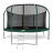 ARLAND Батут премиум 14FT с внутренней страховочной сеткой и лестницей (Dark green)