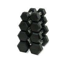 Набор гексагональных гантелей 4 пары от 2 до 5 кг