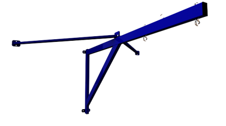 Консоль для канатов и шестов, ZSO, вынос 2 м, фото 1