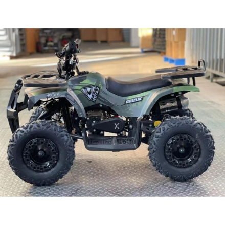 Детский квадроцикл MOTAX GRIZLIK Х16 ES BW с электростартером и родительским пультом, фото 3