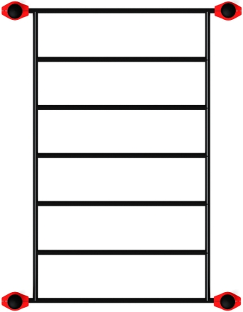 Воркаут ЛОВ 108 красный ВТ 102.07-01, фото 5