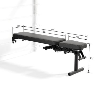 Скамья с регулировкой угла наклона для шведской стенки RockPro, фото 5