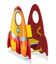 Качалка на пружине Ракета КБ-47 для игровой площадки