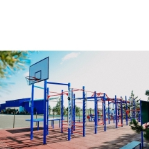 Уличный комплекс с баскетбольным кольцом для норм ГТО S6 IronKing Уличный комплекс с баскетбольным кольцом для норм ГТО S6 IronKing