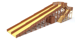 Зимняя горка Савушка Зима 12 с местом для хранения, фото 1