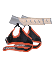 Комплект темляков для скандинавских палок, 2 шт., чёрный/оранжевый