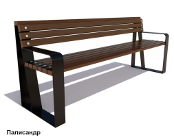 Скамейка уличная Отдых, Лиственница 1,5 м, фото 6