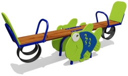 Качели-балансир Рыбка 04116.21 для детской площадки, фото 1 Качели-балансир Рыбка 04116.21 для детской площадки, фото 1