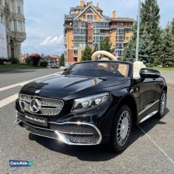 Электромобиль Mercedes-Benz Maybach S650 ZB188 Cabriolet черный, фото 6