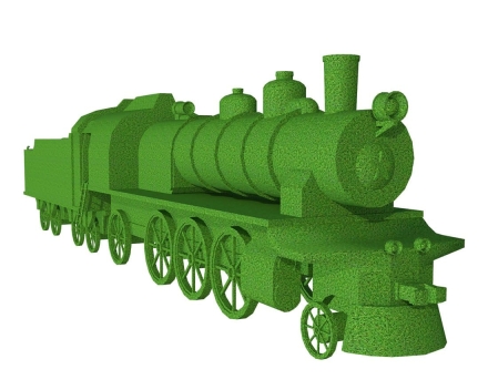 Топиари Паровоз, зеленый - газон Eco, фото 1