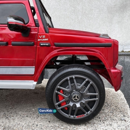 Электромобиль Mercedes-Benz AMG G63 k999kk 4WD красный, фото 5