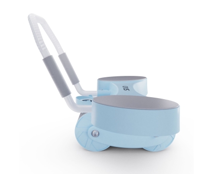 Тренажёр для пресса AB Roller SND голубой с ковриком 45 х 30 x 3.5 cм, фото 9