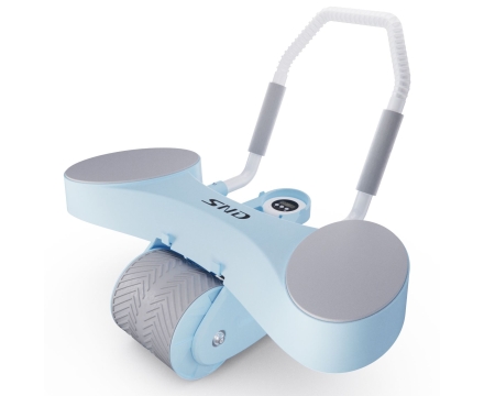 Тренажёр для пресса AB Roller SND голубой с ковриком 45 х 30 x 3.5 cм, фото 1