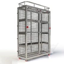 Стеллаж для хранения инвентаря в бассейне