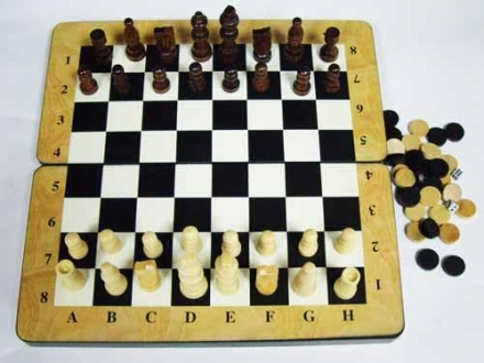 Набор 3 в 1(шахматы,шашки,нарды) 8309, фото 1