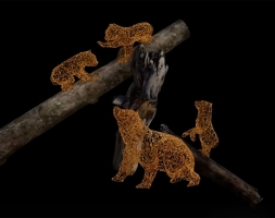 Световая композиция Медведица и три медвежонка m004