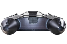 Броня-320 СК слань+киль белый-черный (Лодка ПВХ под мотор с усилением)