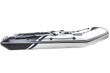 Броня-320 СК слань+киль белый-черный (Лодка ПВХ под мотор с усилением)