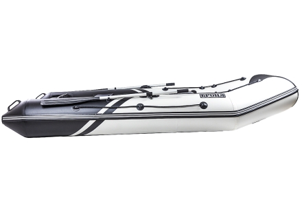 Броня-320 СК слань+киль белый-черный (Лодка ПВХ под мотор с усилением), фото 7