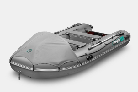 GLADIATOR E 380 PRO AIR Темносерый моторная лодка ПВХ НДНД, фото 1