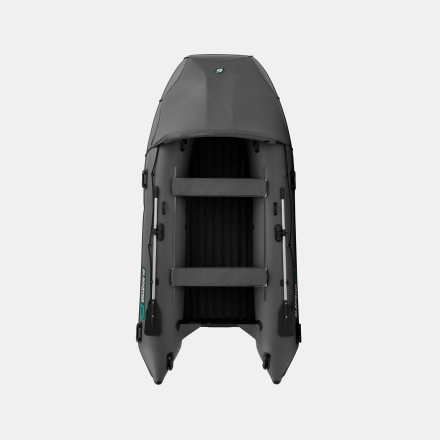 GLADIATOR E 380 PRO AIR Темносерый моторная лодка ПВХ НДНД, фото 3