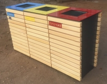 Урна для раздельного сбора мусора 13, 2 секции Урна для раздельного сбора мусора 13, 2 секции