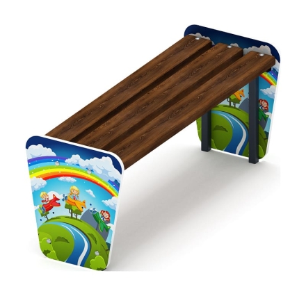 Скамейка детская Солнышко - МФ 41.01.03-И1, фото 2