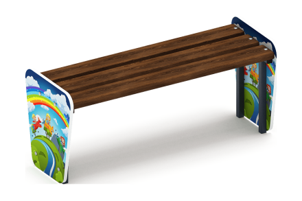 Скамейка детская Солнышко - МФ 41.01.03-И1, фото 1