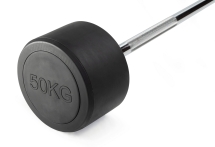 Штанга неразборная обрезиненная 50 кг Прямой гриф Штанга неразборная обрезиненная 50 кг Прямой гриф