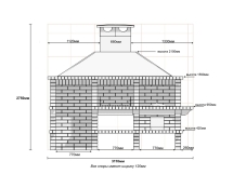 Печь Аристократ 832 Прямоугольный кирпич красный