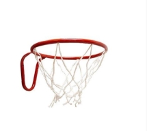 Кольцо баскетбольное №5 труба d380 мм с упором с сеткой