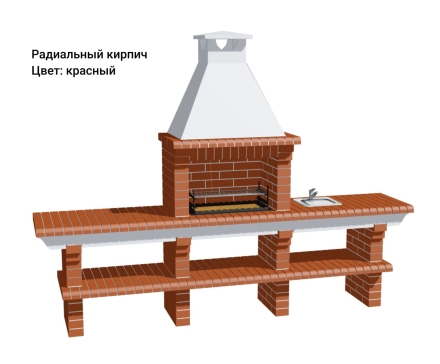 Печь Аристократ 710 Прямоугольный кирпич микс коричневого с желтым, фото 11
