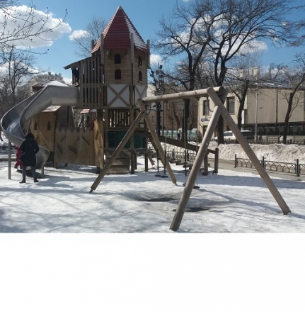 Детский игровой комплекс Замок с горкой, фото 8