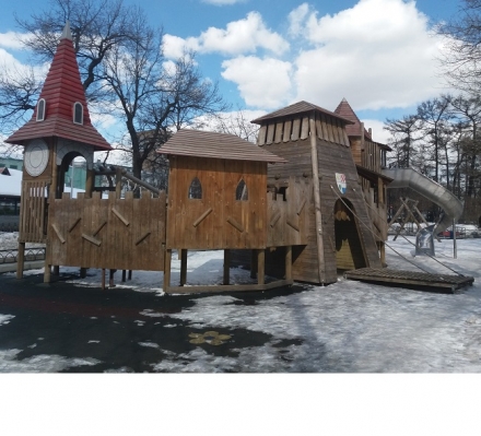 Детский игровой комплекс Замок с горкой, фото 9