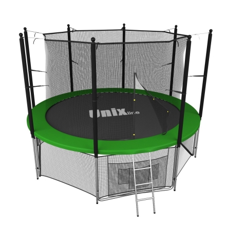 Батут UNIX line 10 ft Classic (inside) диаметр 305 см с защитной сеткой, фото 2
