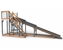 Деревянная зимняя горка Сорбет Мята №3 Ультра с гнездом Деревянная зимняя горка Сорбет Мята №3 Ультра с гнездом