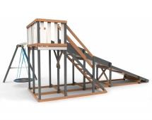 Деревянная зимняя горка Сорбет Мята №3 Ультра с гнездом Деревянная зимняя горка Сорбет Мята №3 Ультра с гнездом