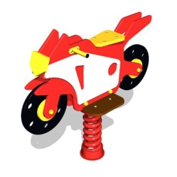 Качалка на пружине Мотоцикл ЗНКЧ 054 для детской площадки, фото 1