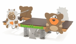 Качели-балансир Н24.04601 двойные на пружине для детской площадки, фото 1