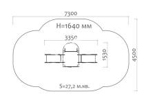 Горка двойная Аленький цветочек 08205 для детской площадки Горка двойная Аленький цветочек 08205 для детской площадки